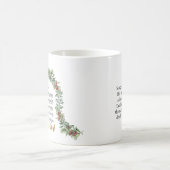 O HEILIGE NACHT Kerstmis Geboorte Hymne Schrift Koffiemok (Center)