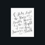 O Heilige Nacht | Kerstmis Lettered Sign Canvas Afdruk<br><div class="desc">O Heilige Nacht | Kerstmis Lettered Sign</div>