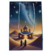 O Heilige nacht Kerstmis Medium Cadeauzakje (Achterkant)