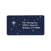 O' HEILIGE NACHT / Kerstmis retourlabels Etiket (Voorkant)