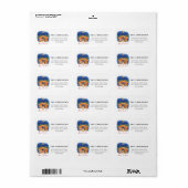 O Heilige Nacht Kerstmisscène Adres Etiket (Full Sheet)