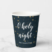 O Heilige Nacht | kerstster Papieren Bekers (Voorkant)