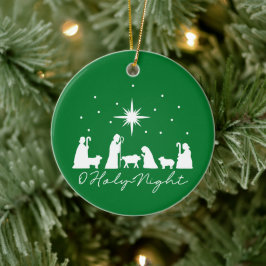 O Heilige Nacht Kribbe - Kerst Ornament