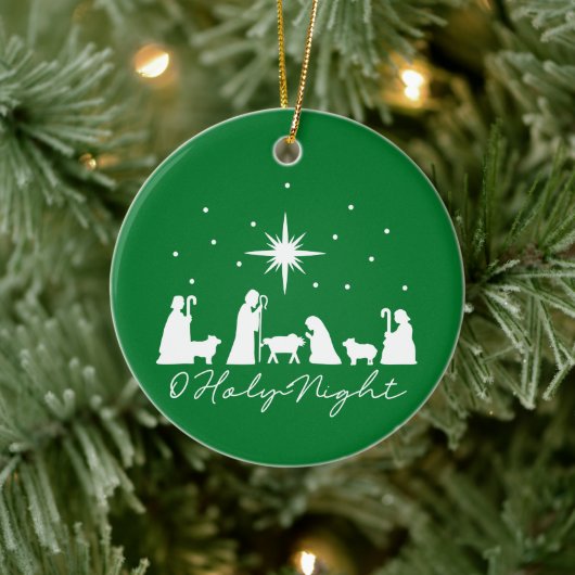 O Heilige Nacht Kribbe - Kerst Ornament (Boom)