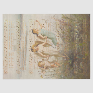 O Heilige nacht met Angels Tissuepapier