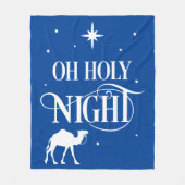 O Heilige nacht met Camel Fleece Deken (Voorkant)