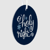 O Heilige Nacht Moderne Christelijke kerst van de  Ornament (voorkant)