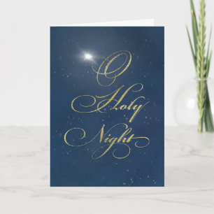 O Heilige Nacht Sky Religieuze Kerstmis Digitaal G Kaart