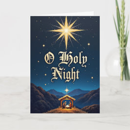 O Heilige Nacht – Ster boven Bethlehem Kaart