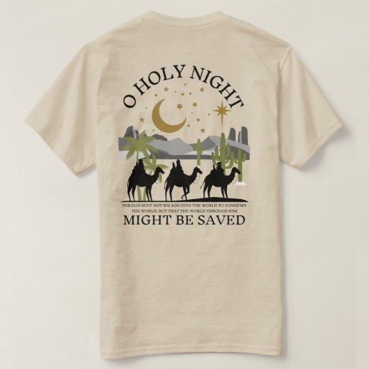 O HEILIGE NACHT T-SHIRT (Design achterkant)