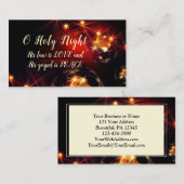 O Heilige Nacht, zijn wet is LOVE, kerstkarol Visitekaartje (Voorkant / Achterkant)