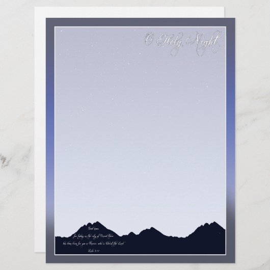 O Heilige Nachtbriefhoofd (Voorkant / Achterkant)