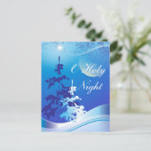 O Heilige Nachtelijke Kerstmis Briefkaart (Staand voorkant)