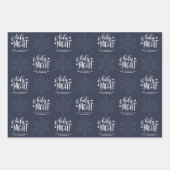 O Heilige Nachtfoto, kerstboomstructuur Inpakpapier Vel (Voorkant 2)