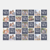 O Heilige Nachtfoto, kerstboomstructuur Inpakpapier Vel (Voorkant)