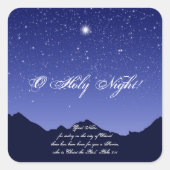 O Heilige NachtKerst sticker (Voorkant)