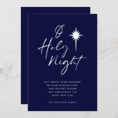 O Heilige Nachtster van Bethlehem, Midnight Blue Feestdagenkaart (Voorkant / Achterkant)