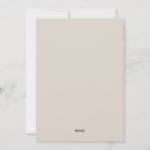 O Heilige Nachtster van Bethlehem-minimalist Feestdagenkaart (Achterkant)