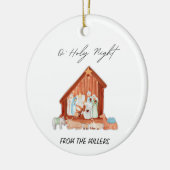 O' Heilige Nativiteitskerst Keramisch Ornament (Links)