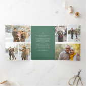 O' Heilige Nativiteitsscène Kerstmis Drieluik Wenskaart (Binnen)