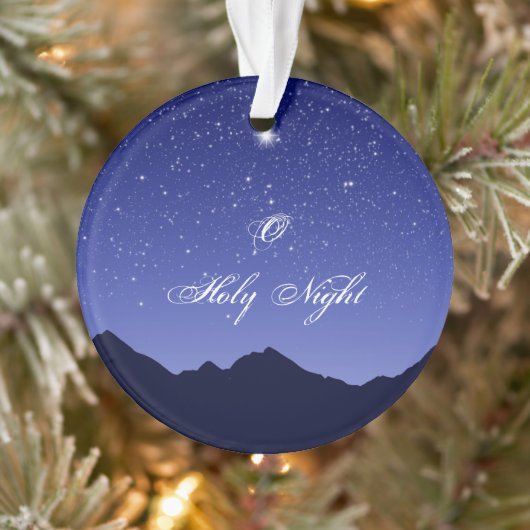 O Heilige Night Acrylornament Ornament (Boom)