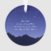 O Heilige Night Acrylornament Ornament (achterkant)