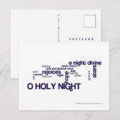 O Heilige Night Briefkaart (Voorkant / Achterkant)