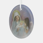 O Heilige Night Glas Ornament (Voorkant links)