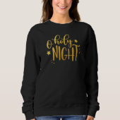 O Heilige Night Gold Foil Kerstmis Trui (Voorkant)
