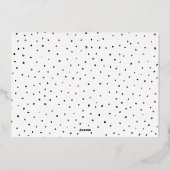 O Heilige Night Hand Letter Photo Holiday Kaart (Achterkant)