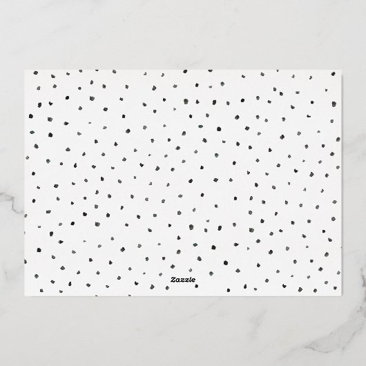 O Heilige Night Hand Letter Photo Holiday Kaart (Achterkant)