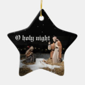 O Heilige Night Keramisch Ornament (Voorkant)