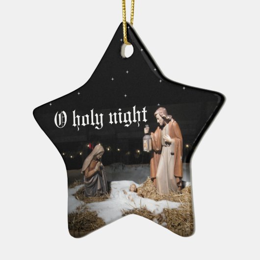 O Heilige Night Keramisch Ornament (Links)