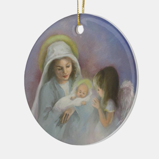 O Heilige Night Keramisch Ornament (Links)