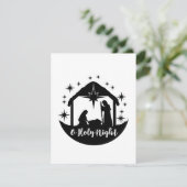 O Heilige Night Manger Classic Bedankkaart (Staand voorkant)