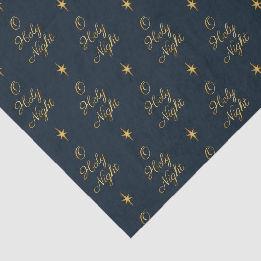 O Heilige Night Navy & Gold Tissuepapier (Detail)