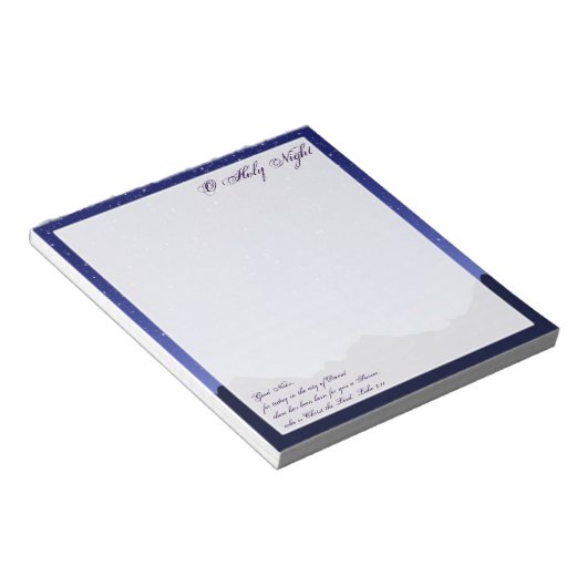 O Heilige Night Note Pad Notitieblok (Schuin)