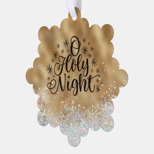 O Heilige Night Ornament Kaart (Links)