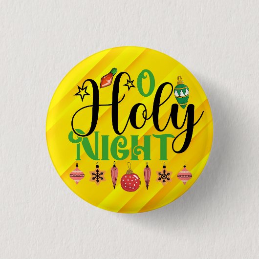 O Heilige Night Ronde Button 3,2 Cm (Voorkant)