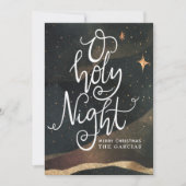 O Heilige Night Starry Sky kerstKaart (Voorkant)