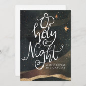 O Heilige Night Starry Sky kerstKaart (Voorkant / Achterkant)