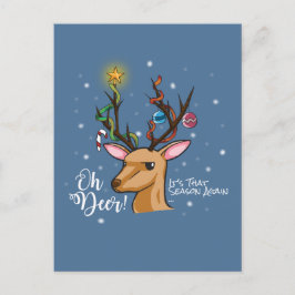 O HERT | Christmas Woodland Animal Feestdagenkaart