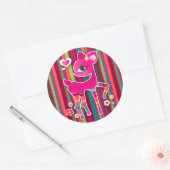 O hert! Gestreepte Stickers (Envelop)