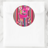 O hert! Gestreepte Stickers (Tas)