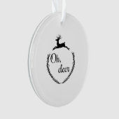 O hert grappige stijl ontwerp ornament (voorkant)