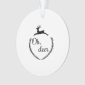 O hert grappige stijl ontwerp ornament (voorkant)