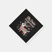 O Herten Het Is Kerst Miniatuur Patchwork Vierkant Servet (Hoek)