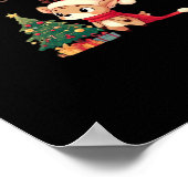 O Herten Het Is Kerstmis Moderne Stijl Poster (Hoek)