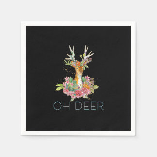 O Herten Mooie Kleurrijke Herten Minimalistisch On Servet