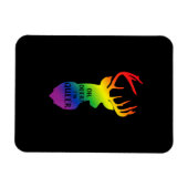 O Herten Queere Pride Viering Grappig LGBT Cadeau Magneet (Horizontaal)